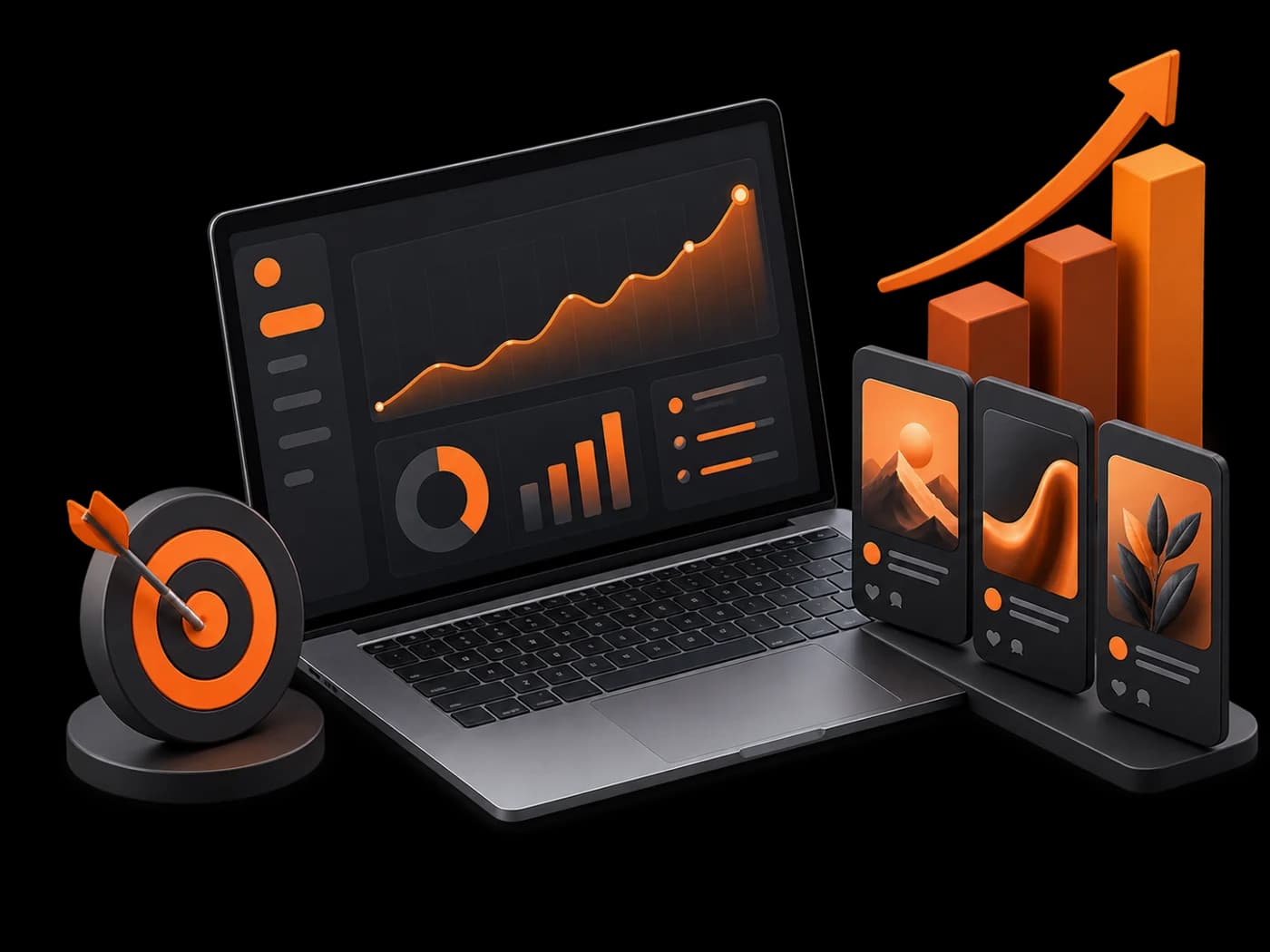 Digital service illustration for Digital Marketing Johannesburg