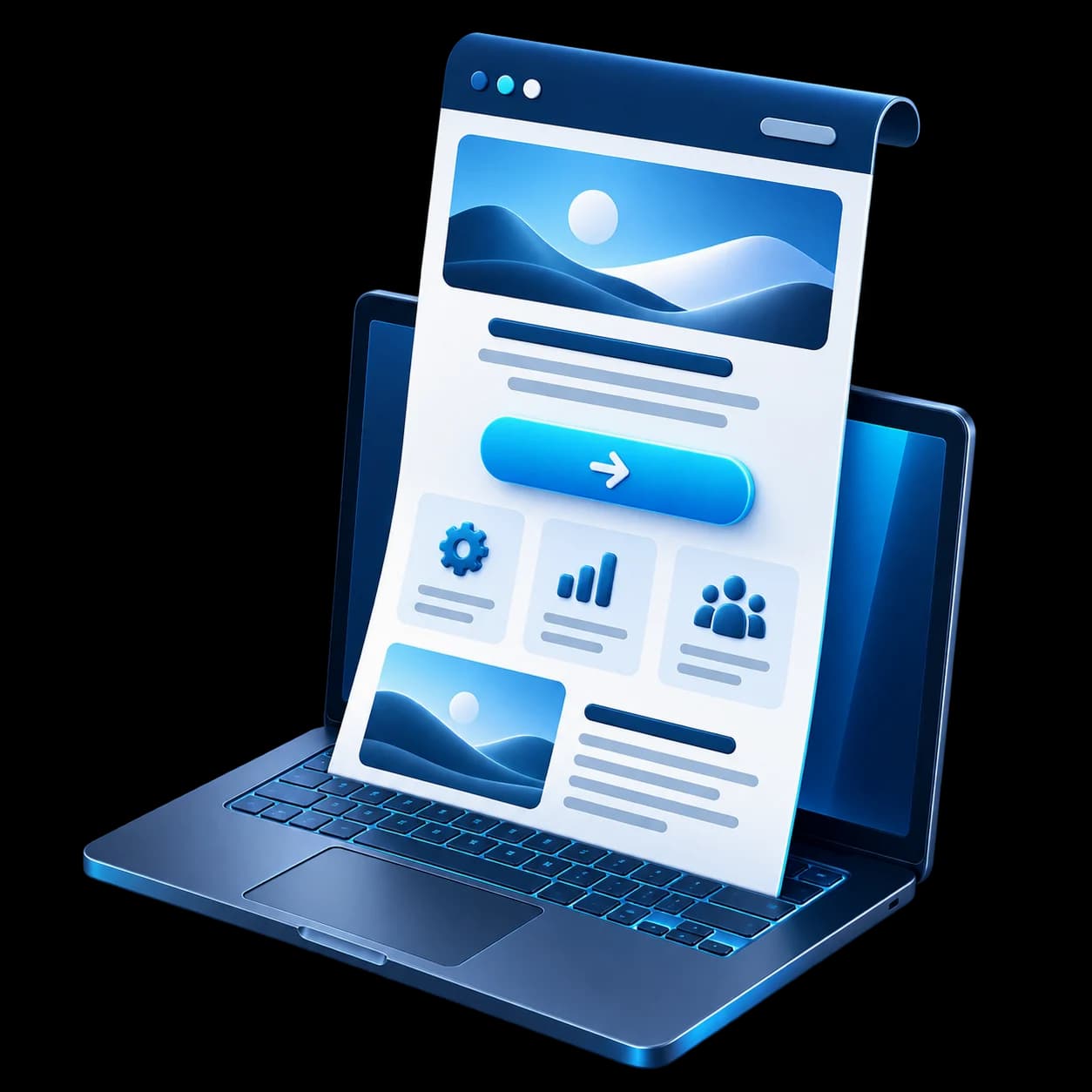 Landing Pages & One-Page Websites for Johannesburg illustration